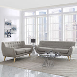 Remark 2 Piece Living Room Set Light Gray EEI-1785-LGR-SET