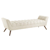 Response Upholstered Fabric Bench Beige EEI-1790-BEI