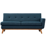 Engage Right-Arm Upholstered Fabric Loveseat Azure EEI-1792-AZU