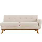 Engage Right-Arm Upholstered Fabric Loveseat Beige EEI-1792-BEI