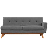 Engage Right-Arm Upholstered Fabric Loveseat Gray EEI-1792-DOR