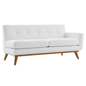 Engage Right-Arm Upholstered Fabric Loveseat White EEI-1792-WHI