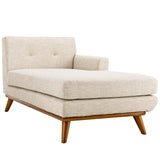 Engage Right-Facing Upholstered Fabric Chaise Beige EEI-1794-BEI