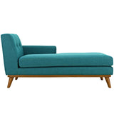 Engage Right-Facing Upholstered Fabric Chaise Teal EEI-1794-TEA