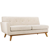 Engage Left-Arm Upholstered Fabric Loveseat Beige EEI-1795-BEI