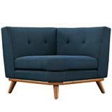 Engage Upholstered Fabric Corner Chair Azure EEI-1796-AZU