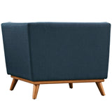 Engage Upholstered Fabric Corner Chair Azure EEI-1796-AZU