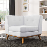 Engage Upholstered Fabric Corner Chair White EEI-1796-WHI