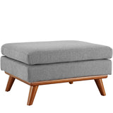 Engage Upholstered Fabric Ottoman Expectation Gray EEI-1797-GRY