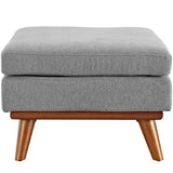 Engage Upholstered Fabric Ottoman Expectation Gray EEI-1797-GRY