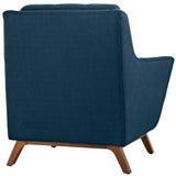 Beguile Upholstered Fabric Armchair Azure EEI-1798-AZU