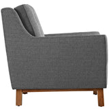 Beguile Upholstered Fabric Loveseat Gray EEI-1799-DOR