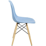 Pyramid Dining Side Chair Light Blue EEI-180-LBU