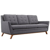 Beguile Upholstered Fabric Sofa Gray EEI-1800-DOR