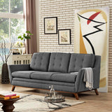 Beguile Upholstered Fabric Sofa Gray EEI-1800-DOR