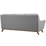 Beguile Upholstered Fabric Sofa Expectation Gray EEI-1800-GRY