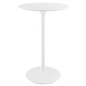 Modway Furniture Lippa 28" Round Wood Bar Table Default Title EEI-1825-WHI