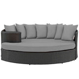 Sojourn Outdoor Patio Sunbrella® Daybed Canvas Gray EEI-1982-CHC-GRY