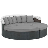 Sojourn Outdoor Patio Sunbrella® Daybed Canvas Gray EEI-1986-CHC-GRY