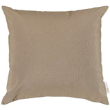 Convene Two Piece Outdoor Patio Pillow Set Mocha EEI-2001-MOC