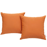 Convene Two Piece Outdoor Patio Pillow Set Orange EEI-2001-ORA