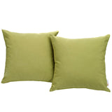 Convene Two Piece Outdoor Patio Pillow Set Peridot EEI-2001-PER