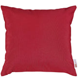 Convene Two Piece Outdoor Patio Pillow Set Red EEI-2001-RED