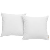 Convene Two Piece Outdoor Patio Pillow Set White EEI-2001-WHI