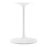 Modway Furniture Lippa 48" Oval Artificial Marble Dining Table White EEI-2021-WHI