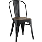 Promenade Bamboo Side Chair Black EEI-2028-BLK