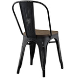 Promenade Bamboo Side Chair Black EEI-2028-BLK