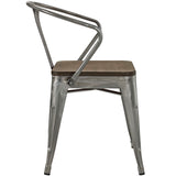 Promenade Bamboo Dining Chair Gunmetal EEI-2030-GME