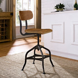 Mark Wood Dining Stool Brown EEI-2044-BRN