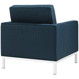 Loft Upholstered Fabric Armchair Azure EEI-2050-AZU