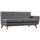 Engage Left-Facing Upholstered Fabric Sectional Sofa Gray EEI-2068-DOR-SET