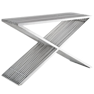 Press Console Table Silver EEI-2095-SLV