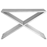 Press Console Table Silver EEI-2095-SLV