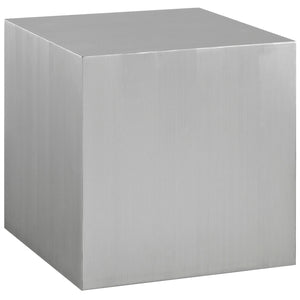 Cast Stainless Steel Side Table Silver EEI-2097-SLV