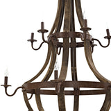 Trebuchet Chandelier Brown EEI-2109-BRN