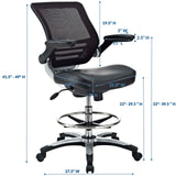 Edge Drafting Chair Black EEI-211-BLK