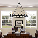 Teleport 43" Chandelier Brown EEI-2117-BRN