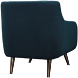 Verve Upholstered Fabric Armchair Azure EEI-2128-AZU