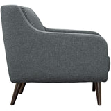 Verve Upholstered Fabric Armchair Gray EEI-2128-GRY