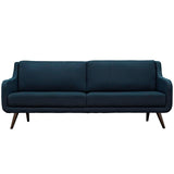 Modway Furniture Verve Upholstered Fabric Sofa Azure 36 x 83 x 34.5