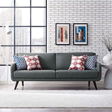 Verve Upholstered Fabric Sofa Gray EEI-2129-GRY