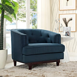 Coast Upholstered Fabric Armchair Azure EEI-2130-AZU
