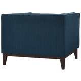 Serve Upholstered Fabric Armchair Azure EEI-2134-AZU