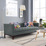 Serve Upholstered Fabric Sofa Gray EEI-2135-GRY