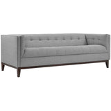 Serve Upholstered Fabric Sofa Light Gray EEI-2135-LGR