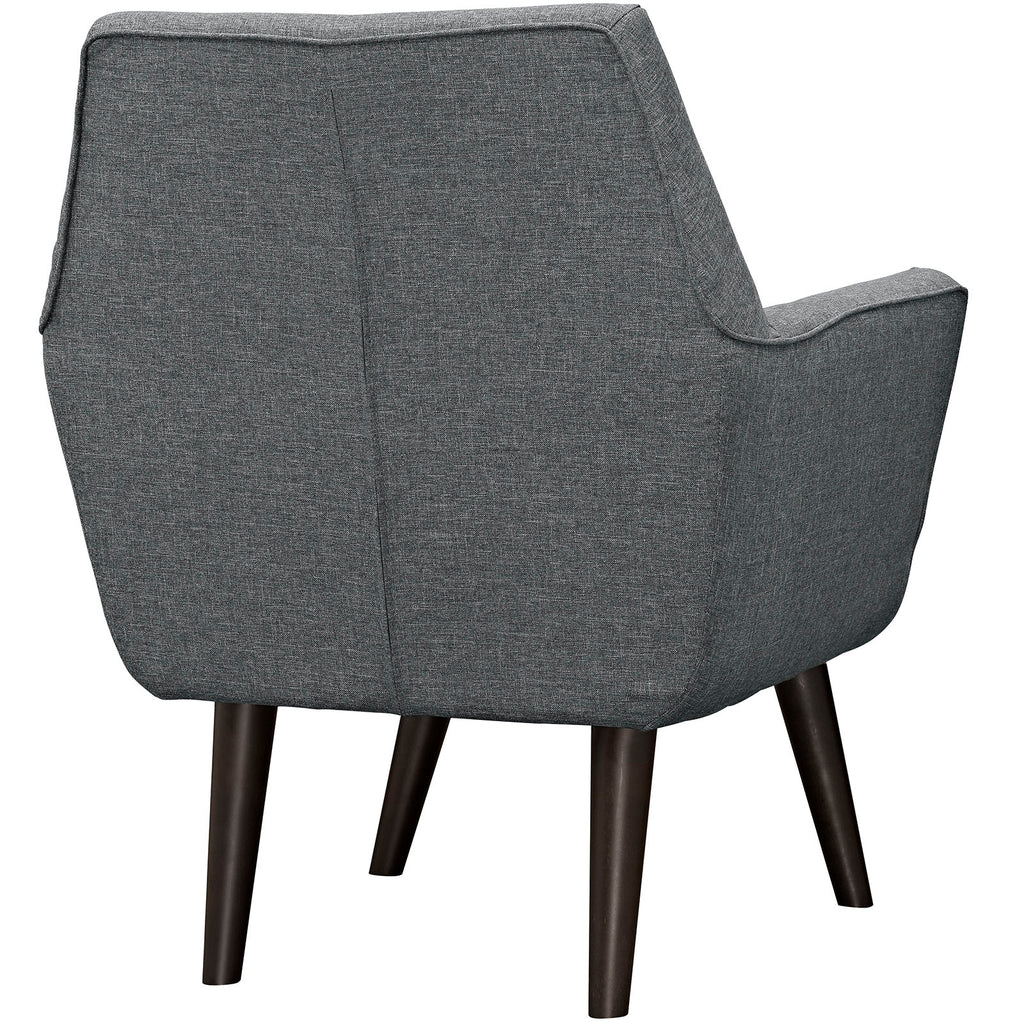 Posit Upholstered Fabric Armchair Gray EEI-2136-GRY